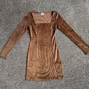 Princess Polly Brown Long Sleeve Dress
